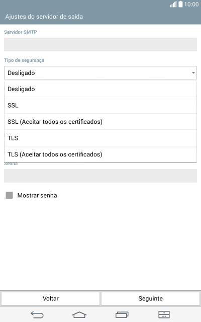 Pressione Desligado para desativar a função. Pressione Desligado para desativar a função.
