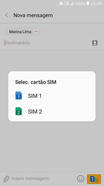 Pressione o chip desejado. Pressione o chip desejado.