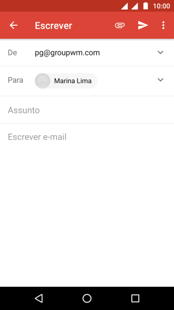 Pressione Assunto, e digite o assunto desejado. Pressione Assunto, e digite o assunto desejado.