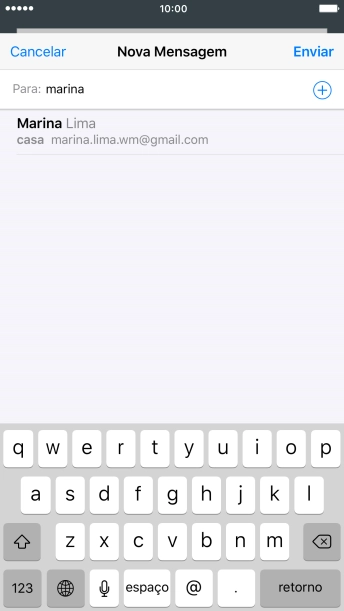 Pressione o contato desejado. Pressione o contato desejado.