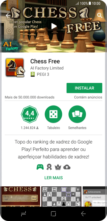 Pressione INSTALAR, e siga as indicações da tela para instalar o app. Pressione INSTALAR, e siga as indicações da tela para instalar o app.