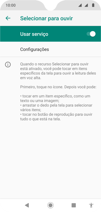 Pressione a tecla de voltar. Pressione a tecla de voltar.