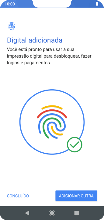 Pressione CONCLUÍDO. Pressione CONCLUÍDO.