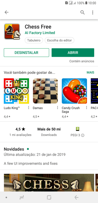 Pressione a tecla de início para finalizar e voltar à tela inicial. Pressione a tecla de início para finalizar e voltar à tela inicial.