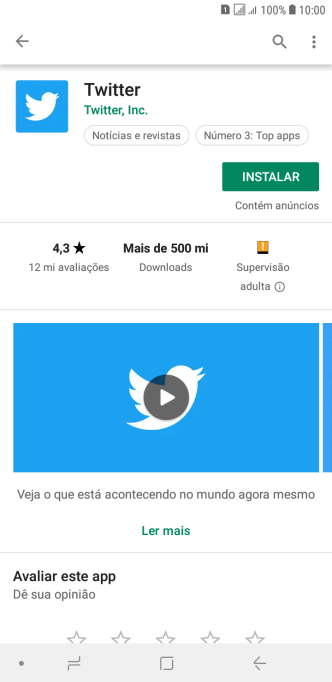 Pressione INSTALAR, e siga as indicações da tela para instalar o app. Pressione INSTALAR, e siga as indicações da tela para instalar o app.