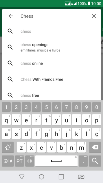 Insira o nome ou assunto do app desejado, e pressione o ícone de busca. Insira o nome ou assunto do app desejado, e pressione o ícone de busca.