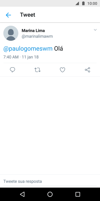 Pressione o campo de escrever, e digite a resposta desejada. Pressione o campo de escrever, e digite a resposta desejada.