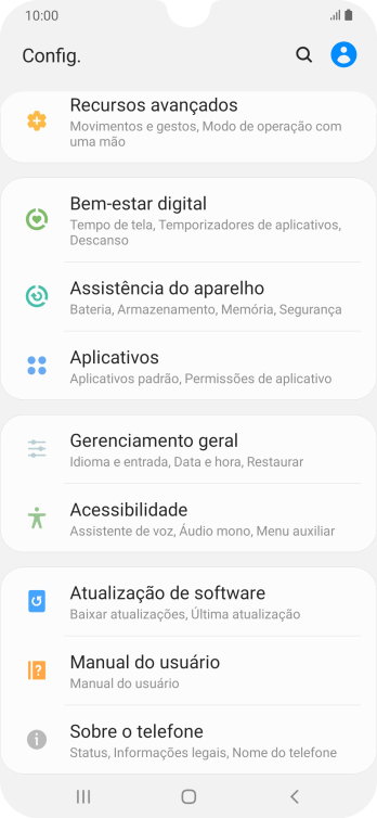 Pressione Gerenciamento geral. Pressione Gerenciamento geral.