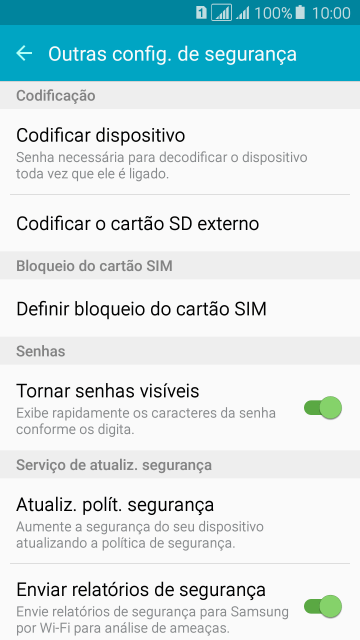 Pressione Definir bloqueio do cartão SIM. Pressione Definir bloqueio do cartão SIM.