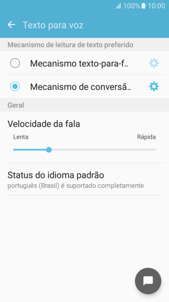 Pressione o ícone de configurações. Pressione o ícone de configurações.