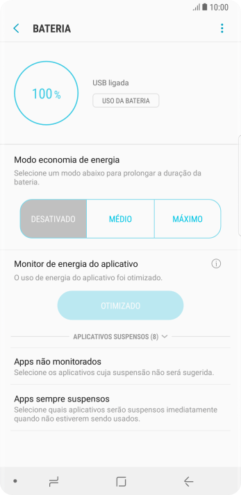 Pressione a configuração desejada. Pressione a configuração desejada.
