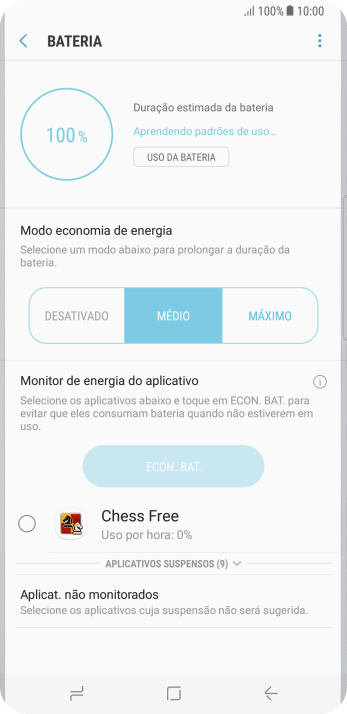 Pressione a tecla de início para finalizar e voltar à tela inicial. Pressione a tecla de início para finalizar e voltar à tela inicial.