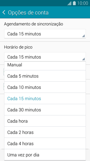 Pressione a configuração desejada. Pressione a configuração desejada.