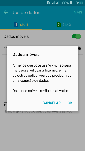 Se você desativar a função, deve pressionar OK. Se você desativar a função, deve pressionar OK.
