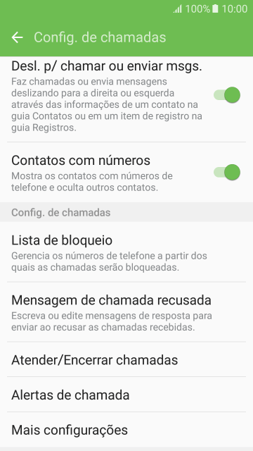 Pressione Mais configurações. Pressione Mais configurações.