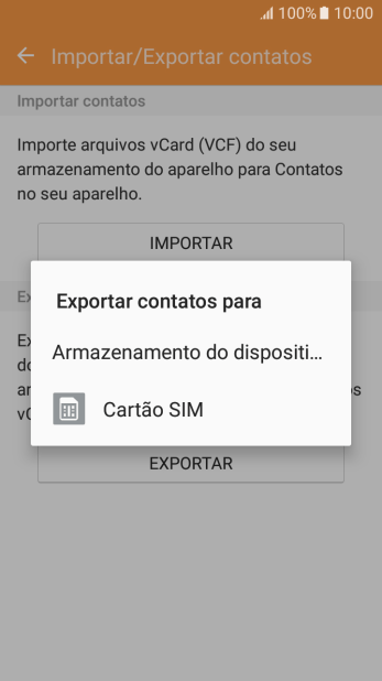 Pressione Cartão SIM. Pressione Cartão SIM.