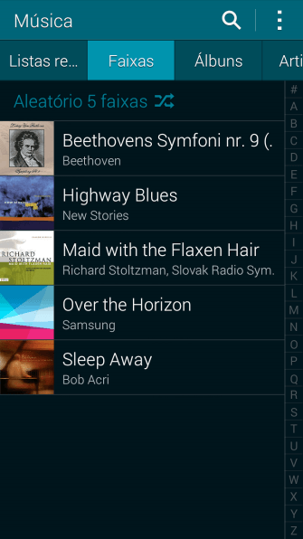 Pressione o arquivo de música desejado. Pressione o arquivo de música desejado.