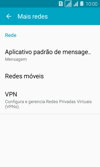 Pressione Redes móveis. Pressione Redes móveis.
