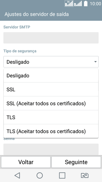Pressione Desligado para ativar ou desativar a função. Pressione Desligado para ativar ou desativar a função.