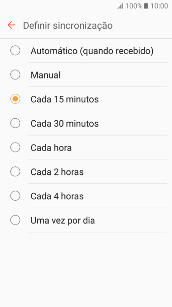 Pressione a configuração desejada. Pressione a configuração desejada.