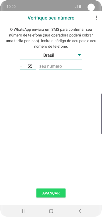 Pressione a lista suspensa. Pressione a lista suspensa.