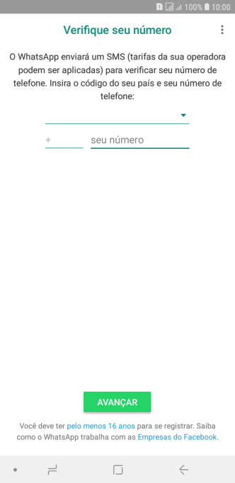 Pressione a lista suspensa. Pressione a lista suspensa.