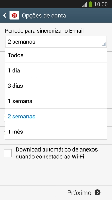 Pressione a configuração desejada. Pressione a configuração desejada.