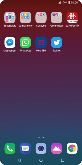 Pressione WhatsApp. Pressione WhatsApp.