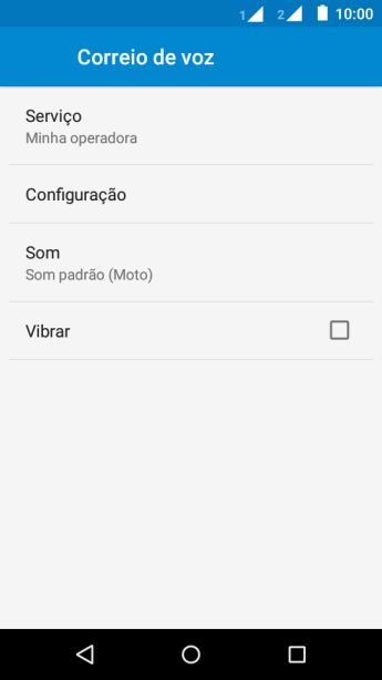 Pressione Configuração. Pressione Configuração.