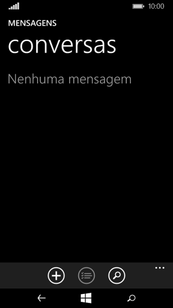Pressione o ícone de nova mensagem Pressione o ícone de nova mensagem