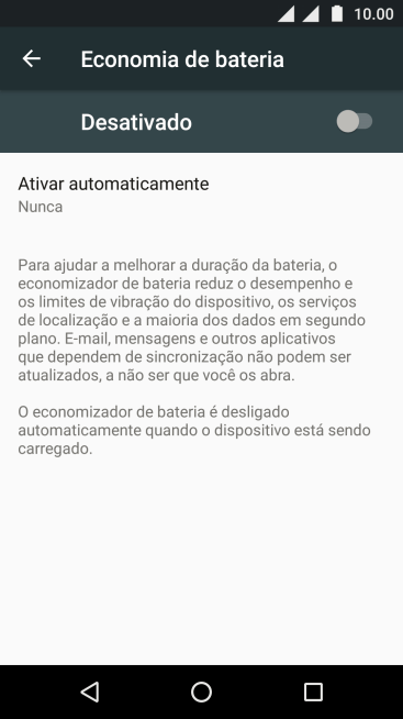 Pressione o indicador para ativar a função. Pressione o indicador para ativar a função.