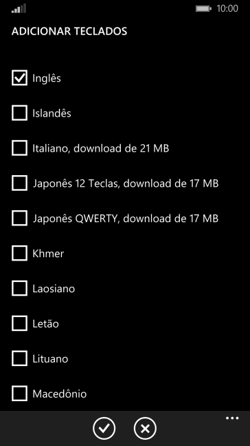 Pressione o ícone de aprovar. Pressione o ícone de aprovar.