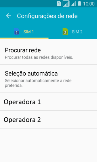 Se você quiser selecionar a rede automaticamente, deve pressionar Seleção automática. Se você quiser selecionar a rede automaticamente, deve pressionar Seleção automática.