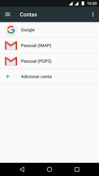 Pressione o ícone de menu. Pressione o ícone de menu.