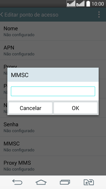 Digite http://mms.tim.br e pressione OK. Digite http://mms.tim.br e pressione OK.