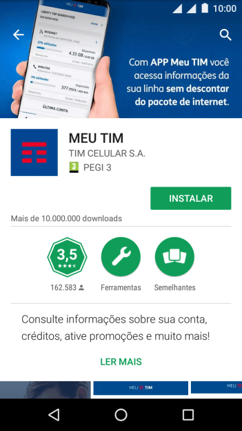 Pressione INSTALAR, e siga as indicações da tela para instalar o app. Pressione INSTALAR, e siga as indicações da tela para instalar o app.