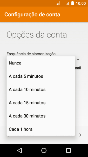 Pressione a configuração desejada. Pressione a configuração desejada.