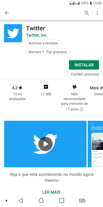 Pressione INSTALAR, e siga as indicações da tela para instalar o app. Pressione INSTALAR, e siga as indicações da tela para instalar o app.