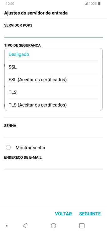 Pressione Desligado para desativar a função. Pressione Desligado para desativar a função.