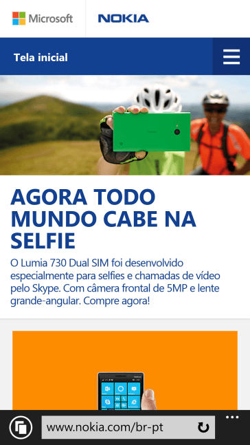 Pressione a barra de endereço. Pressione a barra de endereço.