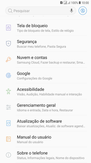 Pressione Gerenciamento geral. Pressione Gerenciamento geral.