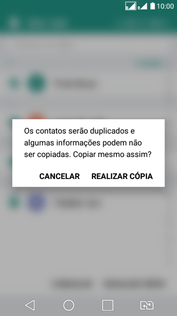 Pressione REALIZAR CÓPIA. Pressione REALIZAR CÓPIA.