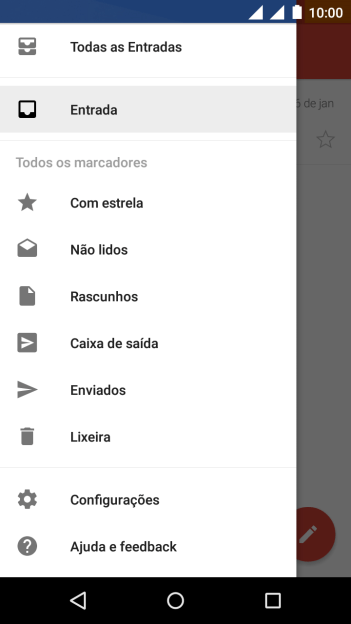 Pressione Configurações. Pressione Configurações.