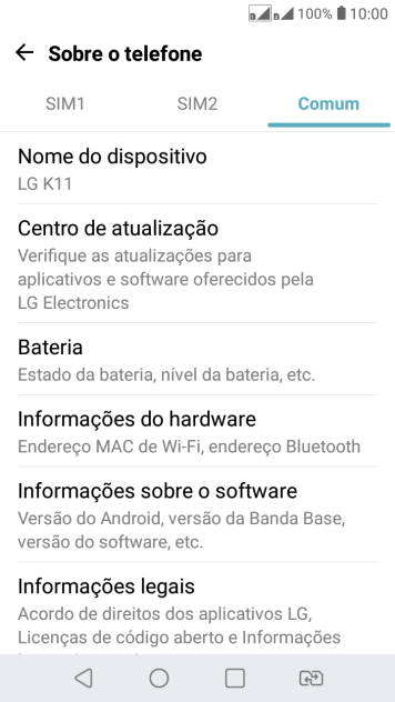 Pressione Centro de atualização. Pressione Centro de atualização.