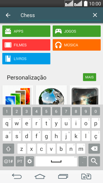 Insira o nome ou assunto do app desejado, e pressione o ícone de busca. Insira o nome ou assunto do app desejado, e pressione o ícone de busca.