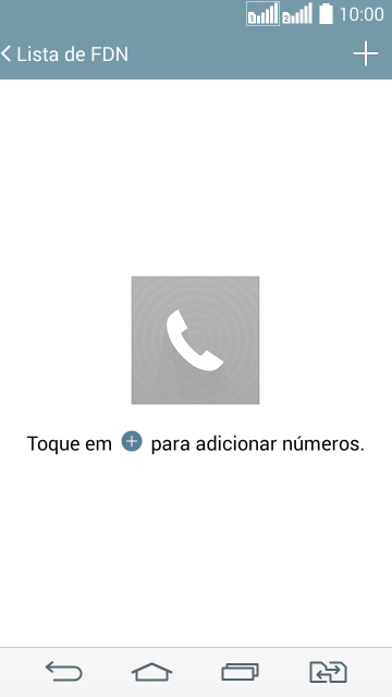 Pressione o ícone de novo contato. Pressione o ícone de novo contato.