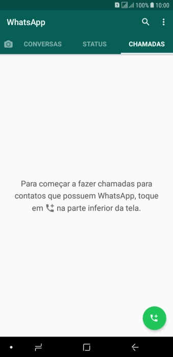 Pressione o ícone de chamada. Pressione o ícone de chamada.