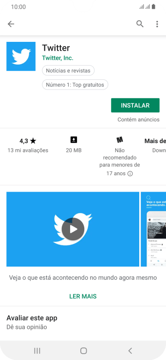 Pressione INSTALAR, e siga as indicações da tela para instalar o app. Pressione INSTALAR, e siga as indicações da tela para instalar o app.