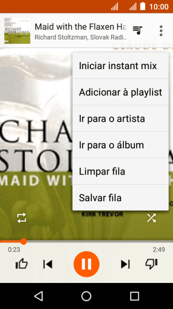 Pressione Adicionar à playlist. Pressione Adicionar à playlist.