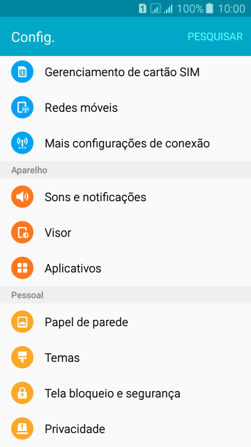 Pressione Tela bloqueio e segurança. Pressione Tela bloqueio e segurança.